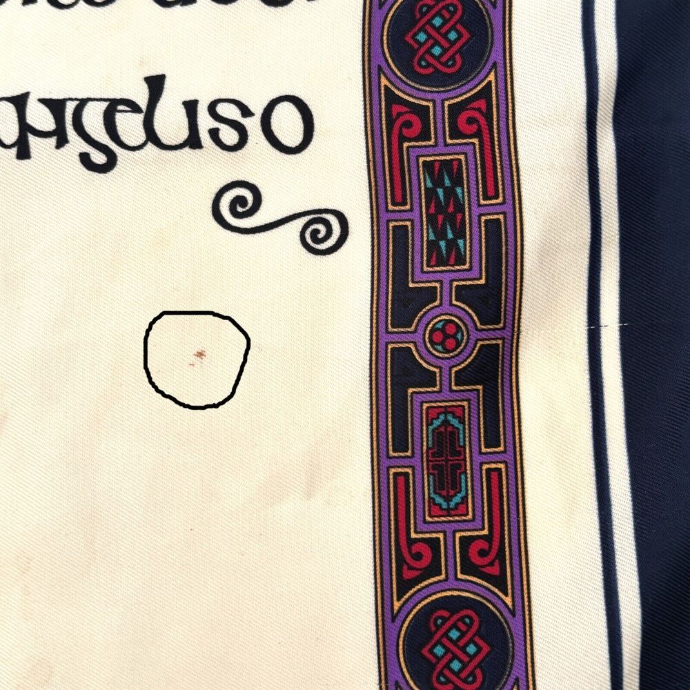 Irish Gaelic Womens Scarf Book Kells Inspired Old Money Academia Preppy College - Picture 2 of 7
